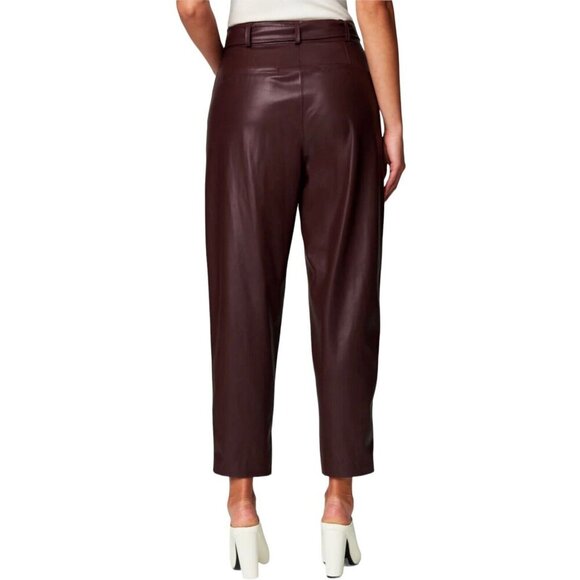 Blank NYC Womens‎ Size 32 Grape Shake Pants Purple Vegan Faux Leather Pleated - Picture 3 of 6